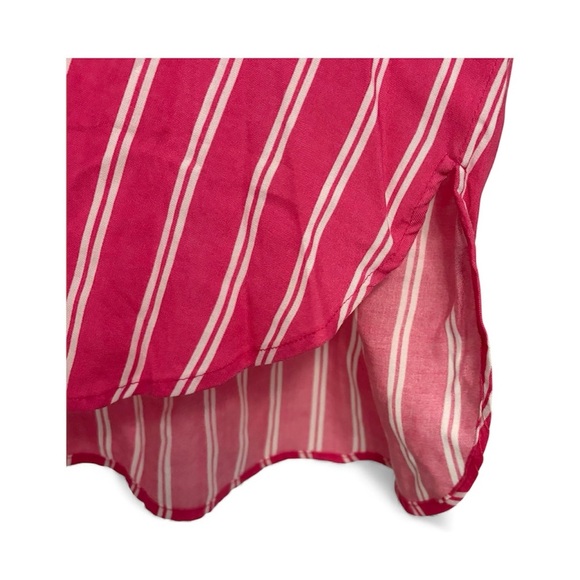 Grand & Greene Pink Striped Button Up Collared Long Sleeve Shirt Women’s SIZE S - Picture 5 of 13
